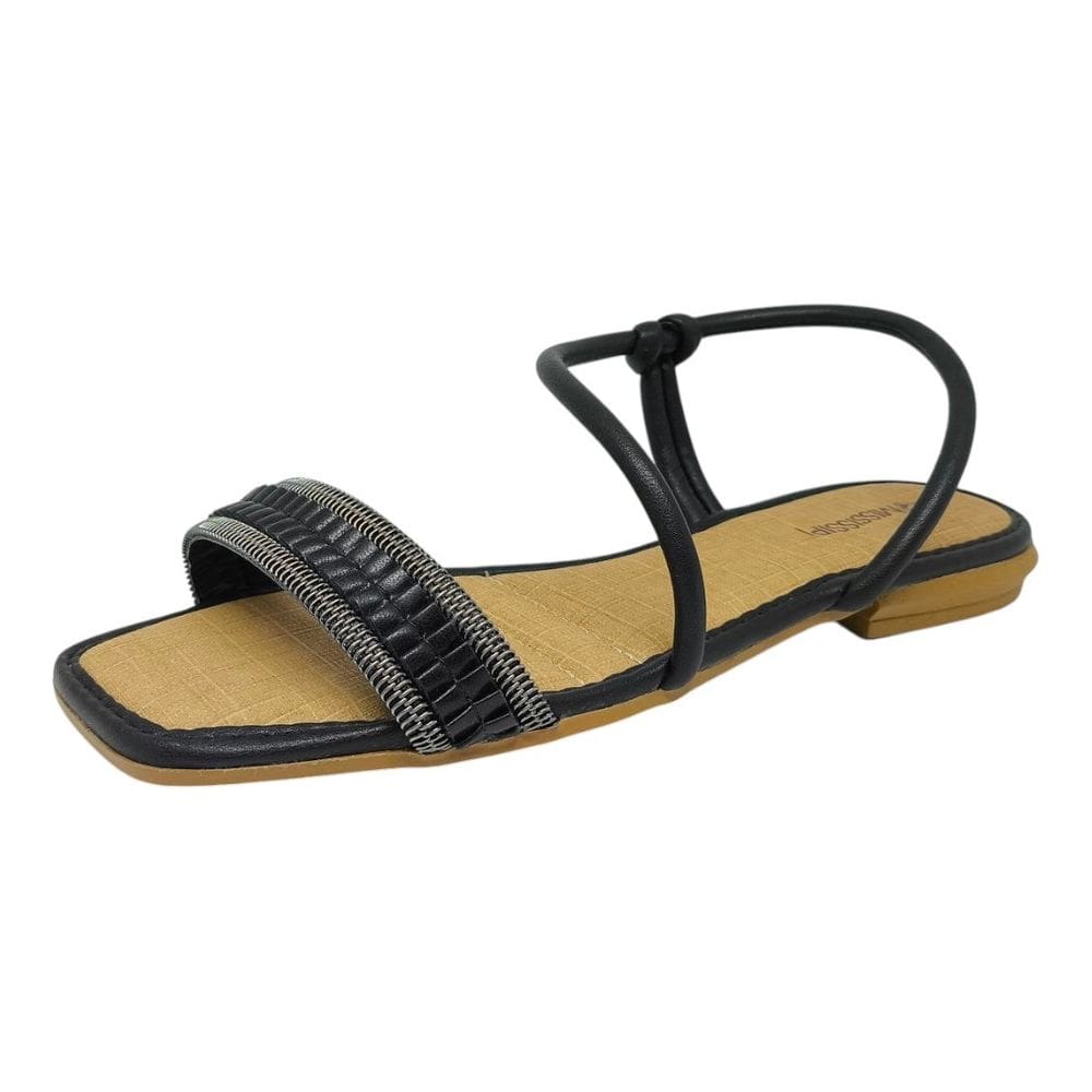 Sandália Rasteirinha Feminina Texturas Clássica Mississipi