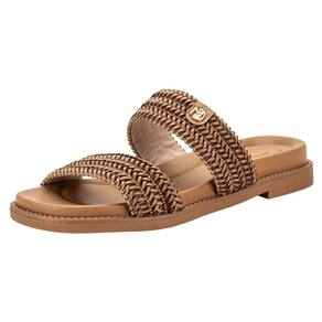 Chinelo Rasteiro Moderno Trançado Conforto Casual Modare