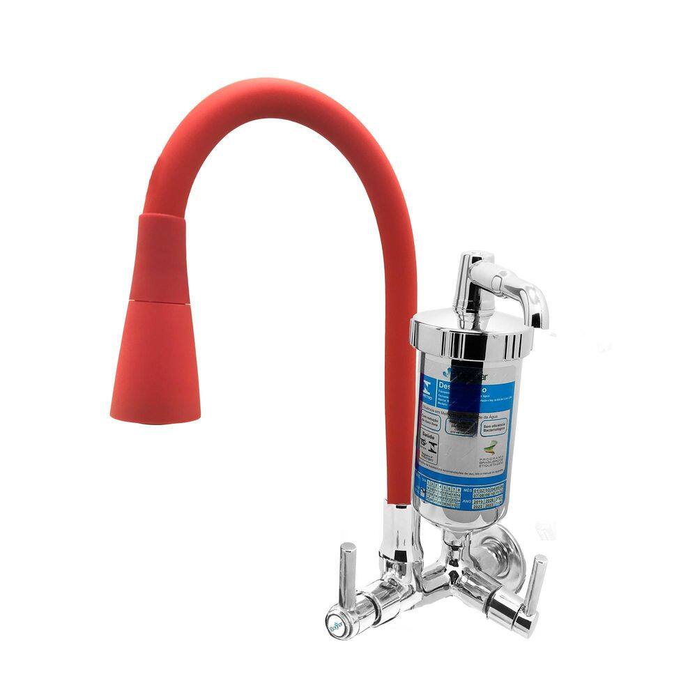 Torneira Filtro CONIC 1/4 Volta - Metal Cromado