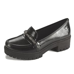 Sapato Loafer Feminino Conforto Brilho Mississipi
