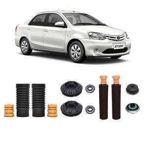 4 Kit Batente Coxim Suspensão Etios Sedan 2015 2016 2017 18