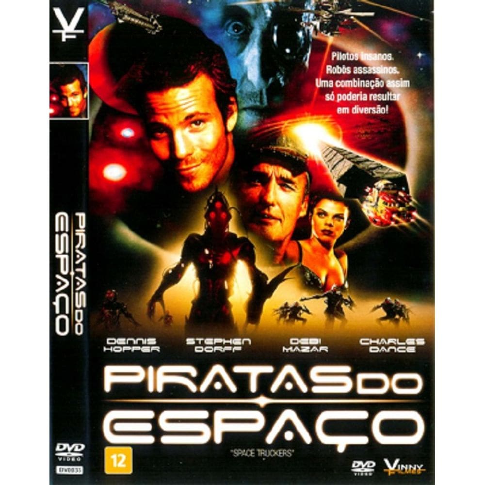 Dvd Piratas Do Espaço Dennis Hopper 12 Anos