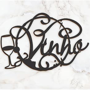 Quadro Placa Vinho Parede Decoração Cantinho do Vinho Mdf Corte Laser