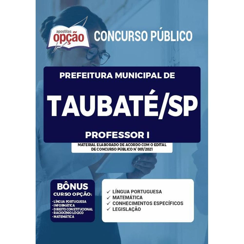 Apostila Concurso Taubaté Sp - Professor 1