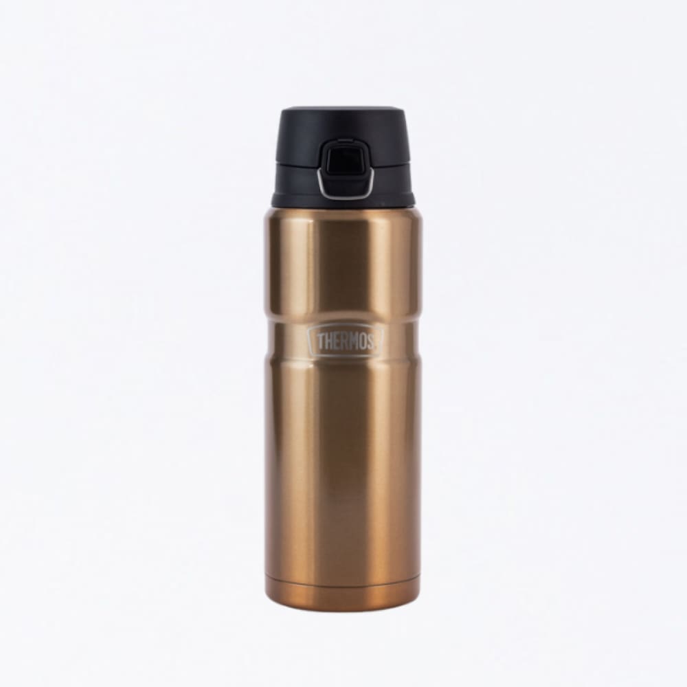 Garrafa Térmica Thermos Stainless Vancouver King Ouro 710ML