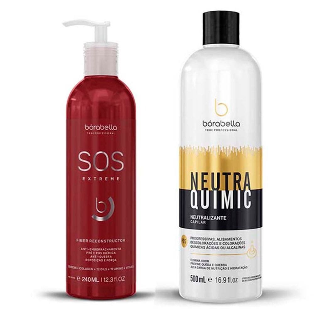 Kit SOS Extreme e Neutralizante Neutraquimic Borabella 500ml