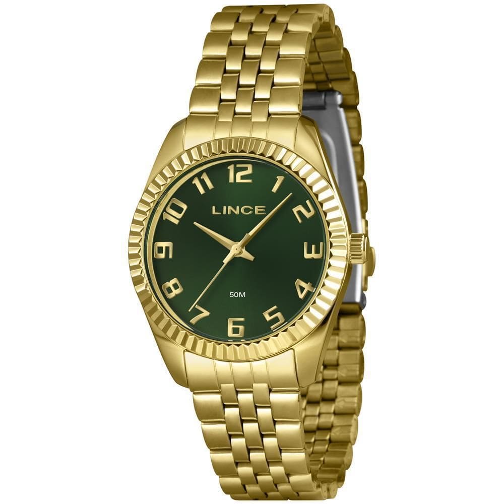 Relógio Lince Feminino Ref: Lrgj176L36 E2Kx Clássico Dourado