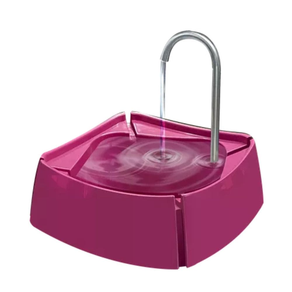 Fonte De Água Bebedouro P/ Gatos E Cães 1 Litro Bivolt Rosa