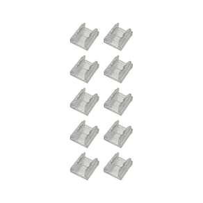 Kit 10 Emendas Conector Astraled Reto Para Fita De Led 8mm Em-032