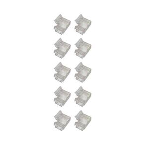 Kit 10 Emendas Conector Astraled Em L Para Fita De Led 8mm Em-033