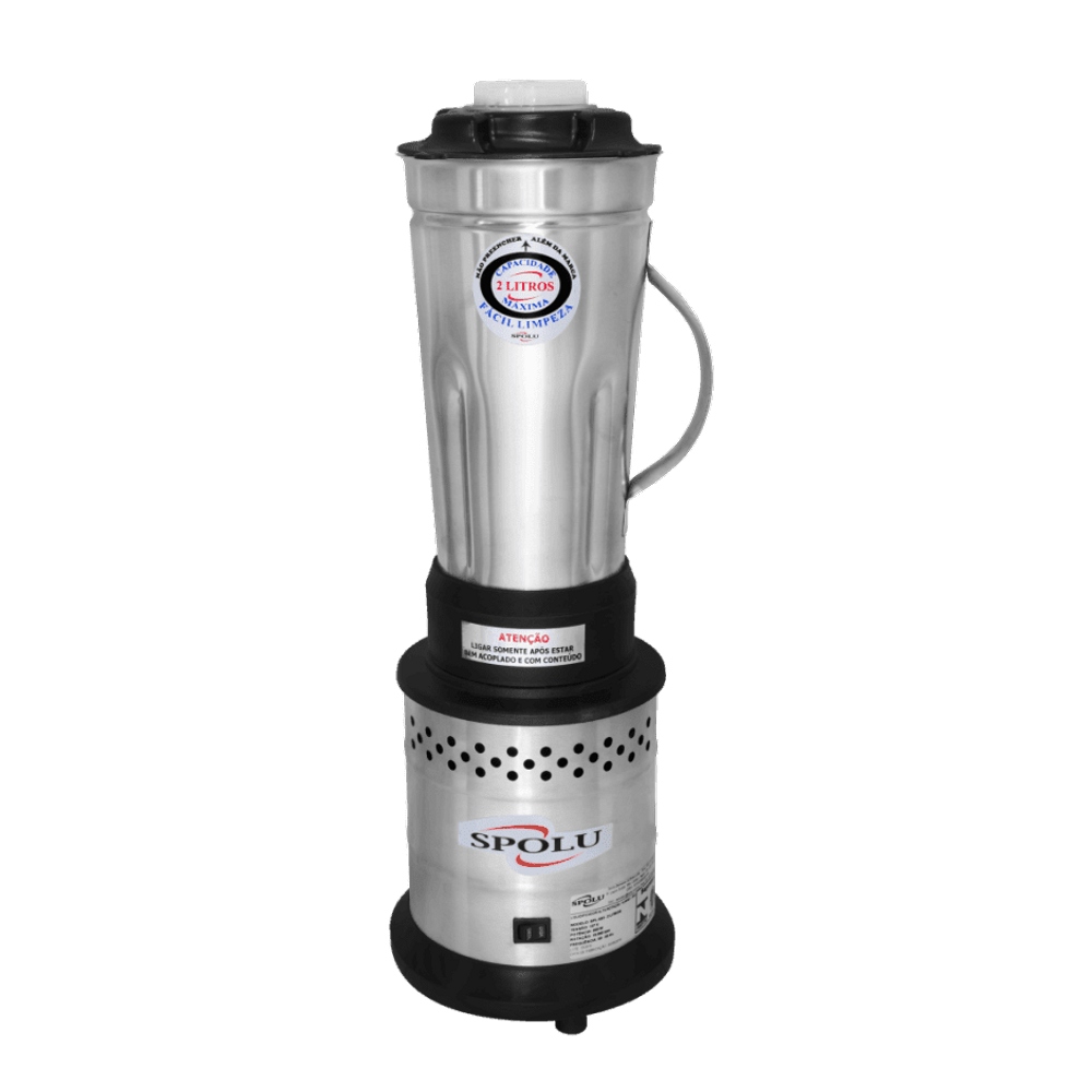Liquidificador Industrial Spolu Baixa Rotação Inox 2 Litros SPL-048W Bivolt