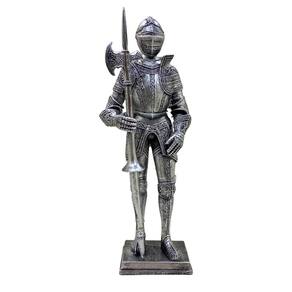 Figura Decorativa Estatueta Cavalheiro Com Lança 33 X 12 X 8 Cm
