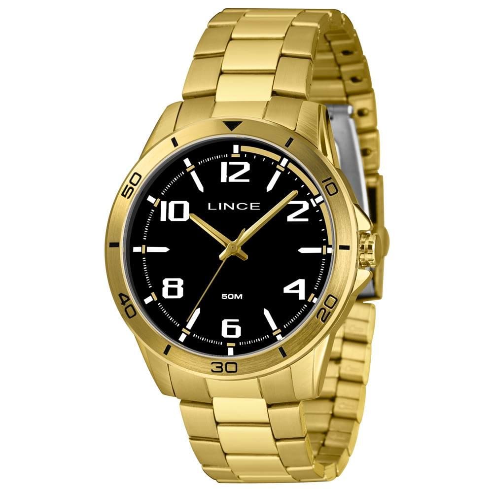 Relógio Lince Masculino Ref: Mrgm006l46 P2kx Casual Dourado
