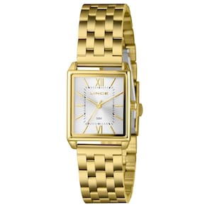 Relógio Lince Feminino Ref: Lqg4823l25 S3kx Retangular Dourado