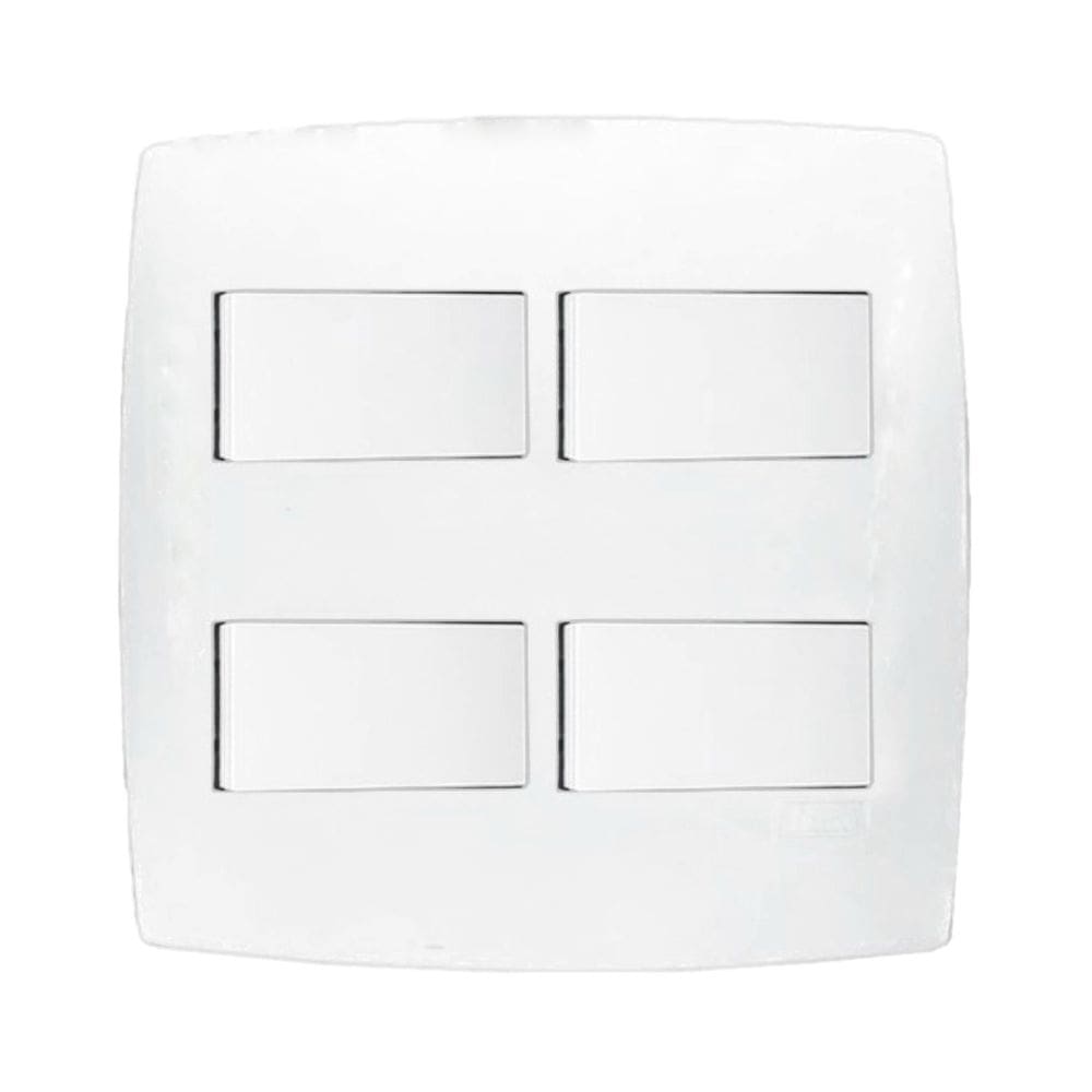 Conjunto 4X4 4 Interruptores Simples Home