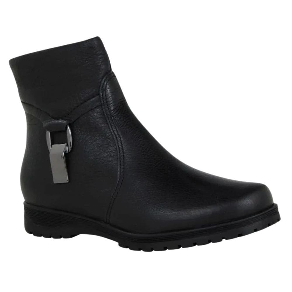 Bota Bottero 369202 Feminino Preto cano curto de couro confortável