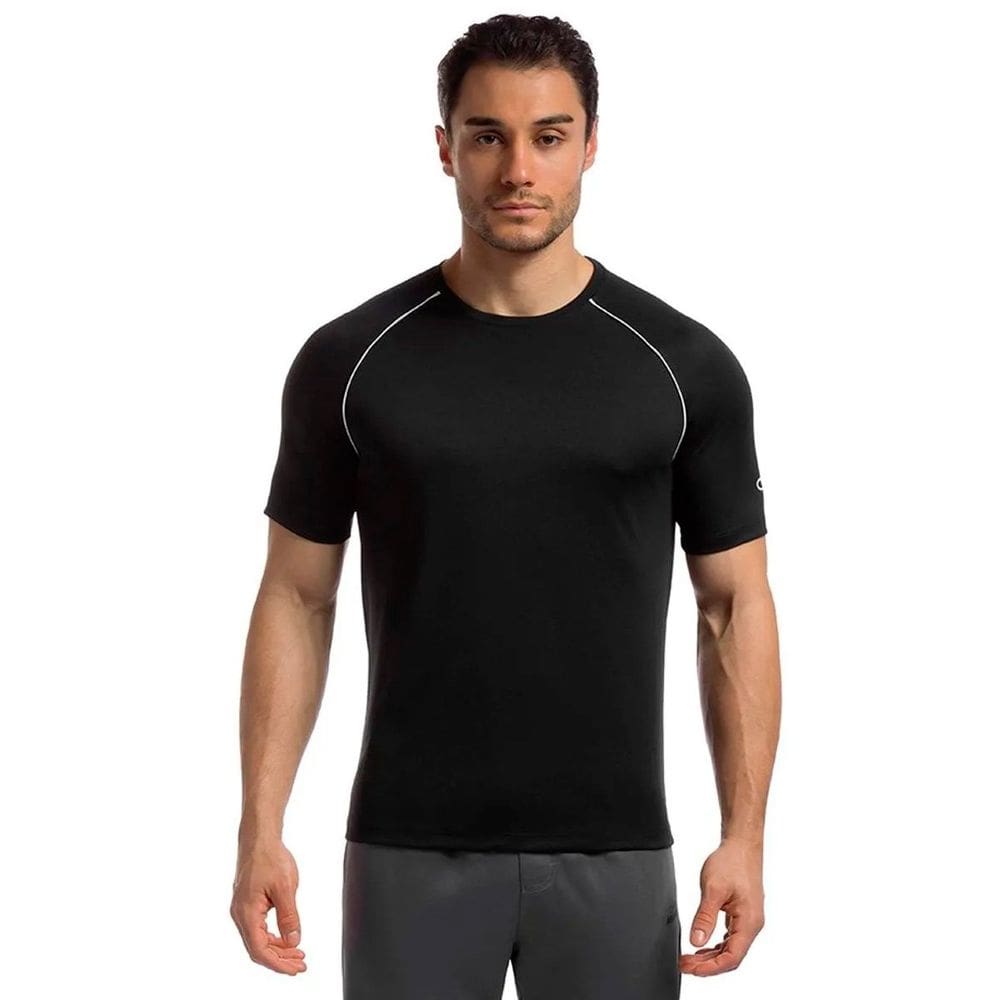 Camiseta Olympikus Line Masculina Preto e Branco