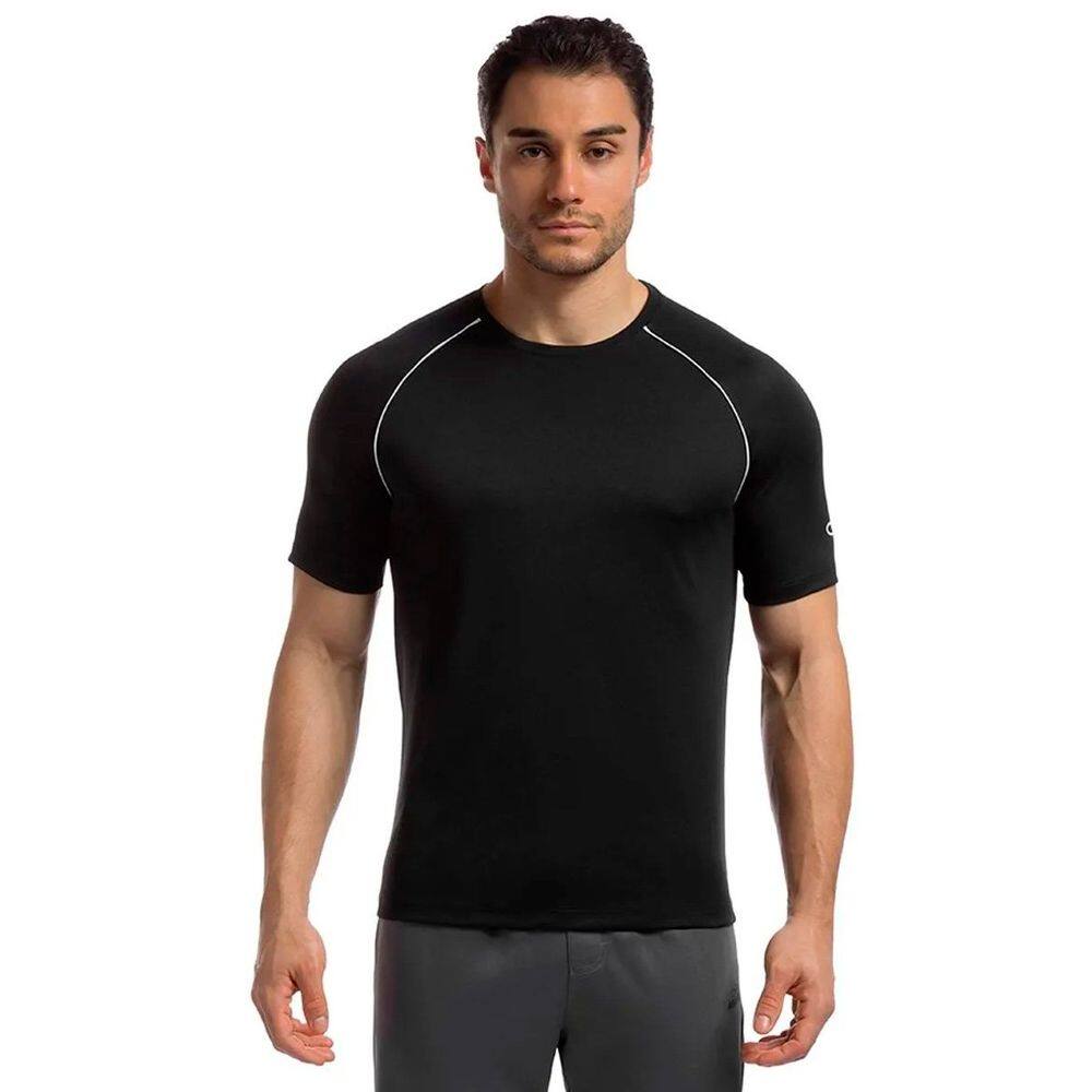 Camiseta Olympikus Line Masculina Preto e Branco