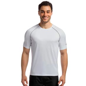Camiseta Olympikus Line Masculina Branco e Preto