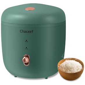 Panela de Arroz Mini CHACEEF 2 xícaras de Arroz Cru, Panela de Arroz Compacta de 1,2 litros com Revestimento Antiaderente