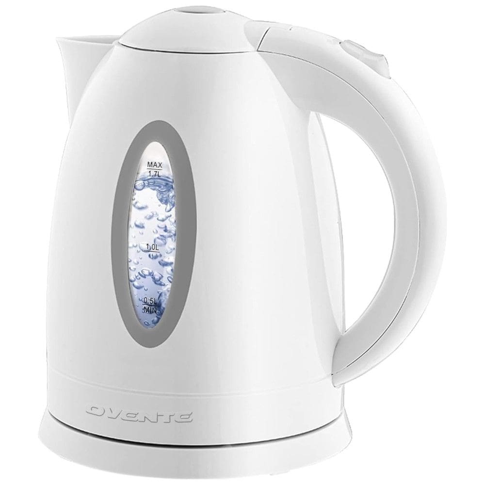 Chaleira Elétrica OVENTE, 1,7 Litros - Água Quente Instantânea para Café ou Chá, Livre de BPA, Desligamento Automático e Segurança Contra