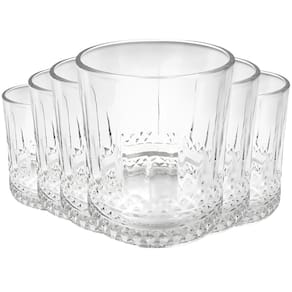 Jogo com 6 Copos de Vidro Slam Transparente para Suco ou Água 380ml