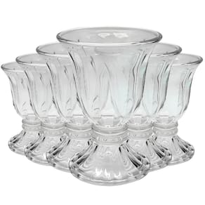 Jogo com 6 Taças para Sobremesa Gelato de Vidro Transparente 200ml
