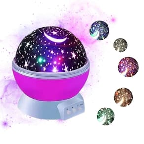 Luminária Com Estrelas Com Estrelas E Lua Leve E Compacta