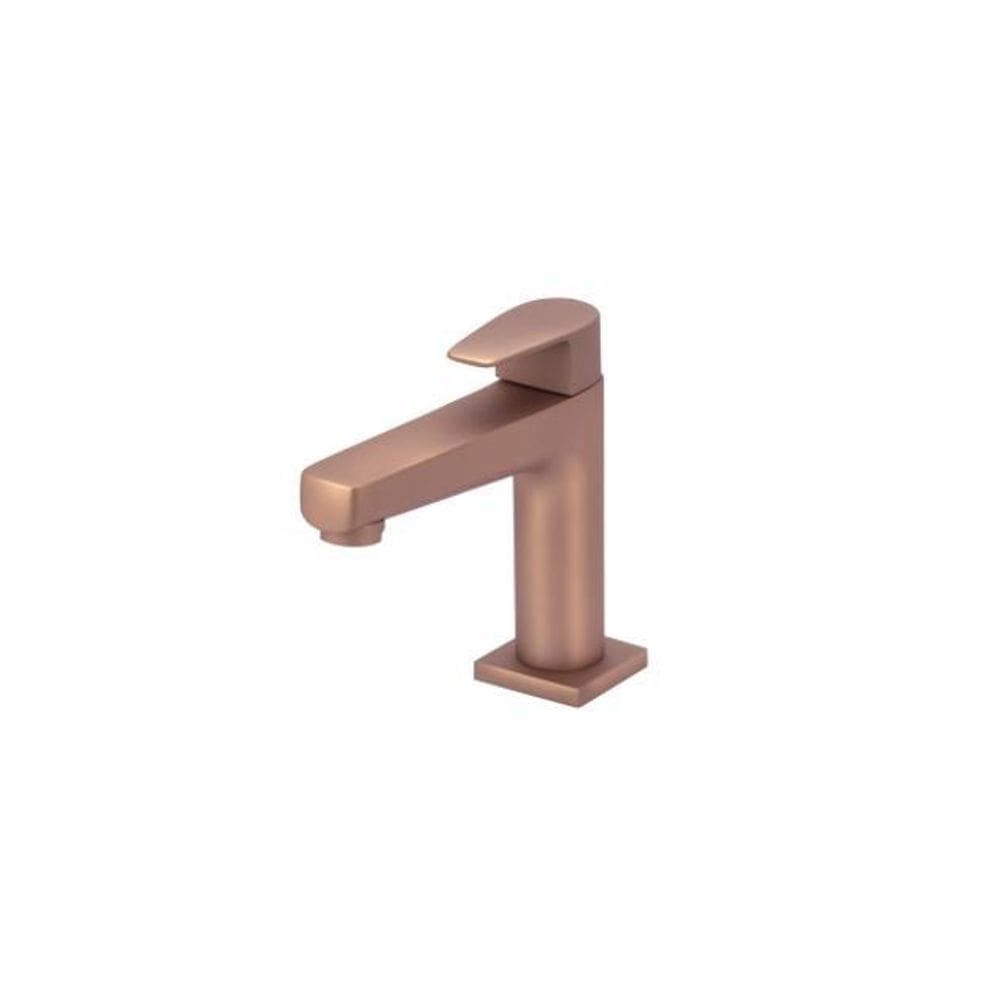 Torneira Baixa De Lavatório De Mesa- Rosé Fosco - Led
