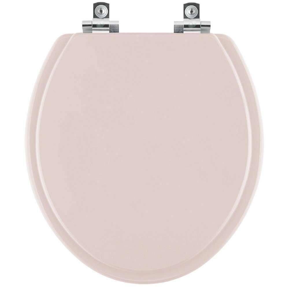 Assento Sanitário Com Amortecedor Convencional Oval Salmao Para Vaso Icasa