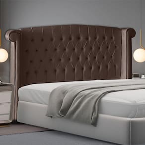 Cabeceira De Cama Toquio Casal Queen 160 Cm Suede Rosê Do Lar Móveis E Decoração