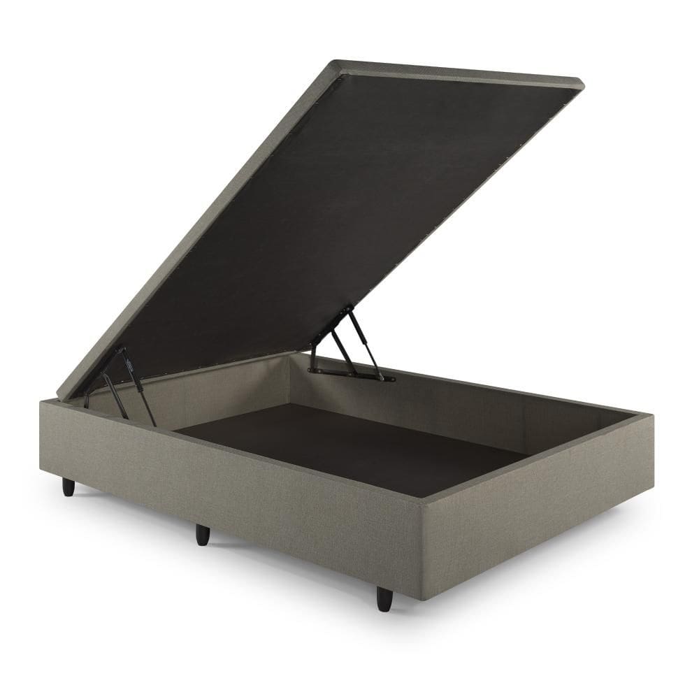 Base Box Baú 138x188x34 cm Linho Bege