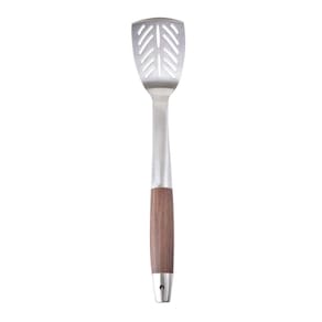 Espátula Vazada Churrasco Em Aço Inox Kenya