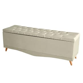 Recamier Calçadeira Baú Barcelona Queen 160 Cm Botão Encapados Pés Palito Suede Porcelana Do Lar Móveis