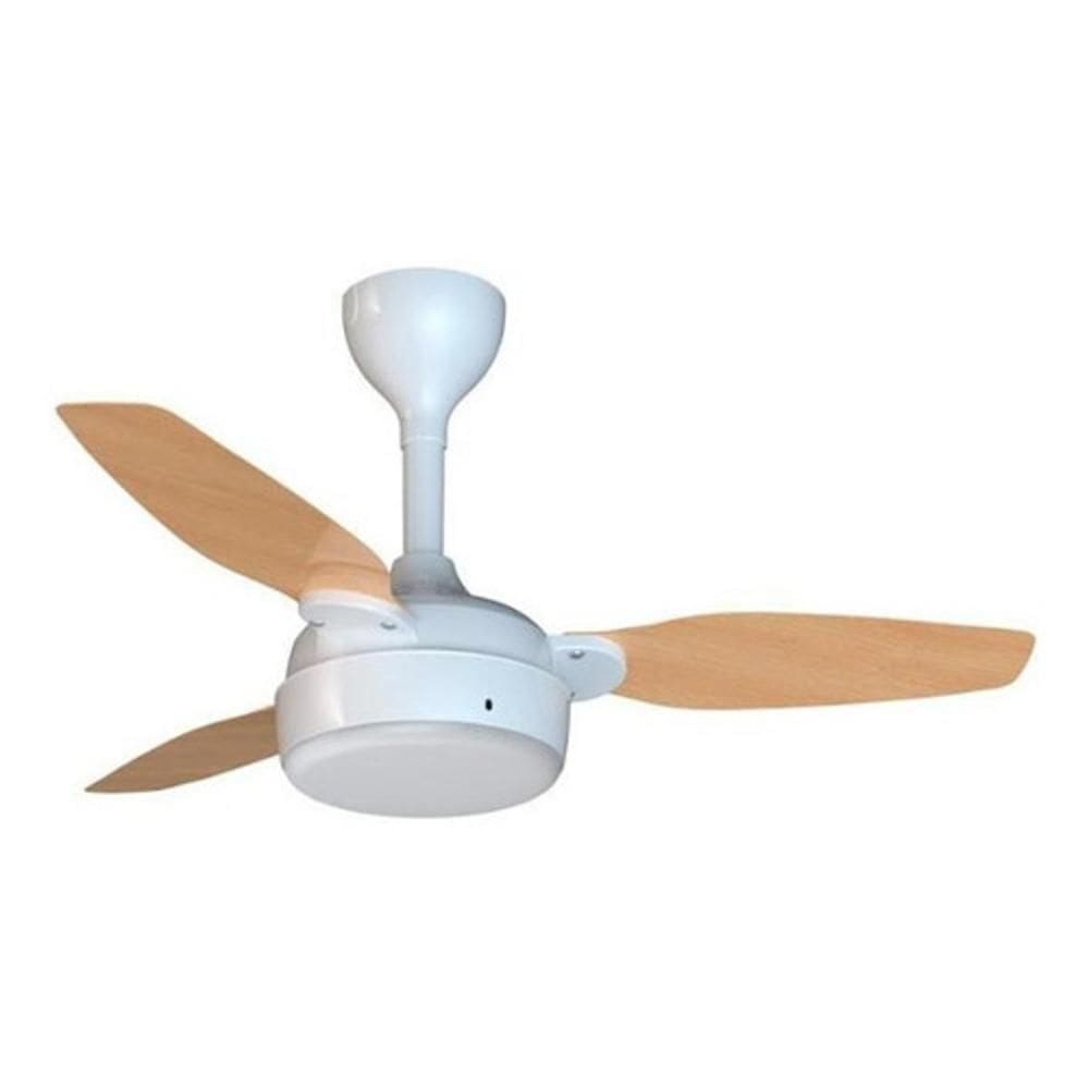 Ventilador De Teto Legacy Branco E Pinus Inverter - Ventisol Bivolt