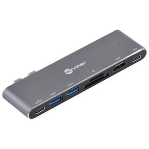 Hub Usb Tipo C Type C 7 Em 2 - 2 Usb + Leitor De...