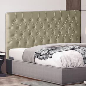 Cabeceira De Cama Estrela Queen 160 Cm Suede Botão Cristal Bege Do Lar Móveis E Decoração