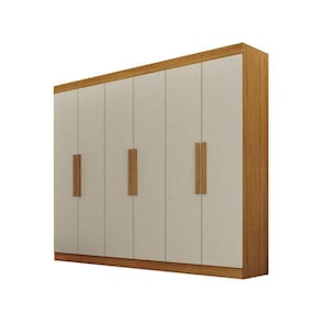 Guarda Roupa 6 Portas Canadá Em Mdf Leifer Cinamomo/ Off White