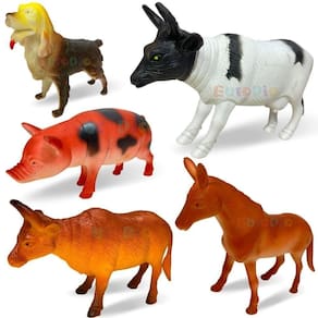 Fazendinha 6 Animais Emborrachados Fazendo Vaca Porco Cavalo [f114]