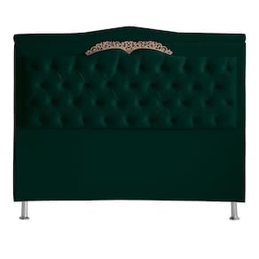 Cabeceira De Cama Madri Casal King 195 Cm Suede Verde Do Lar Móveis E Decoração
