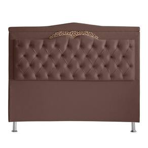 Cabeceira De Cama Madri Casal King 195 Cm Suede Rosê Do Lar Móveis E Decoração