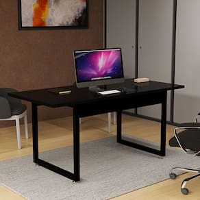 Mesa Para Escritório Industrial Base De Ferro Resistente 160x80