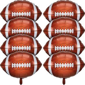 Balões de futebol Skylety Football Rugby, folha de alumínio 66cm