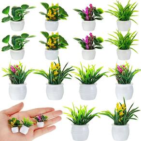 Plantas de casa de bonecas em miniatura Skylety 14 unidades para casa de bonecas