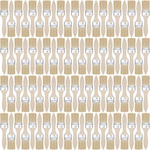 Pincéis de pintura Skylety 120 unidades, pincel de lascas de 3,8 cm, alça de madeira