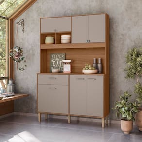 Cozinha Compacta Erva Doce 120cm Ipê Fendy Nicioli