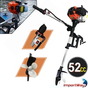 Motor de Popa a Gasolina Importway IWMPG2T52 Nautico com Rabeta Motor 2,5HP 52cc P/ Botes e Barcos