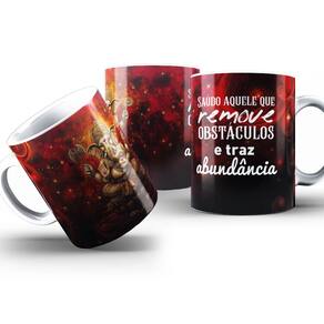 Caneca Ganesha Esotérico Proteção e Prosperidade 325ml