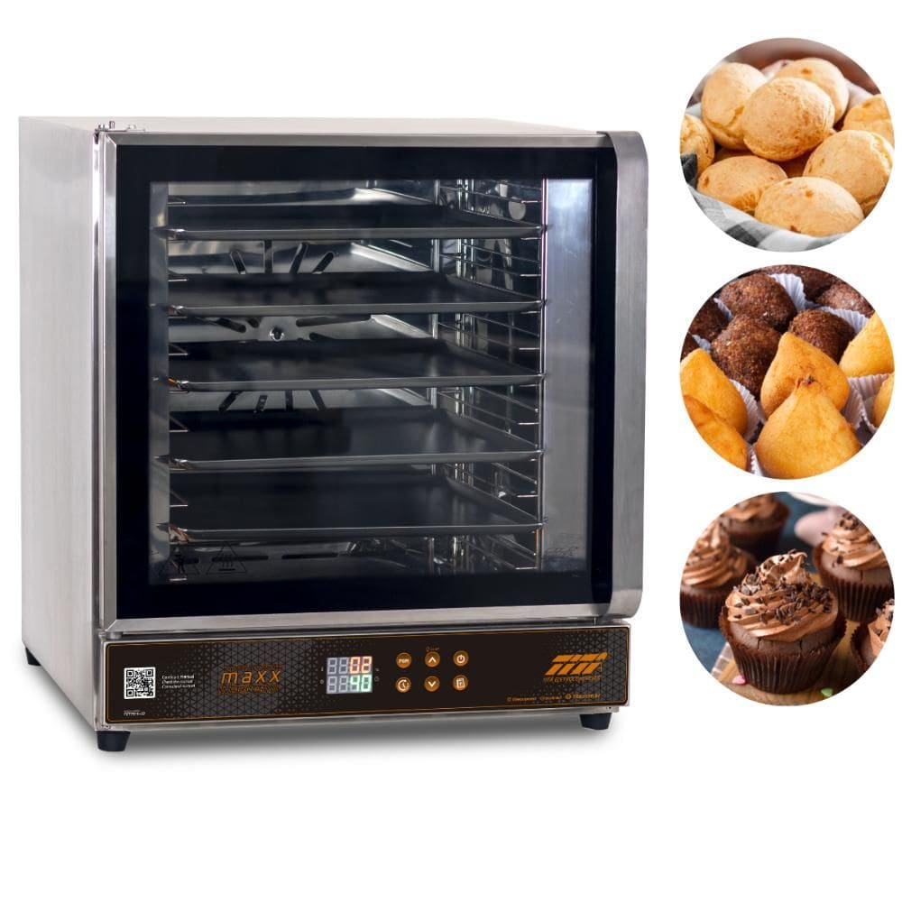Forno Elétrico Turbo 69 Litros 5 Assadeiras Convector Maxx FETPD5A Titã