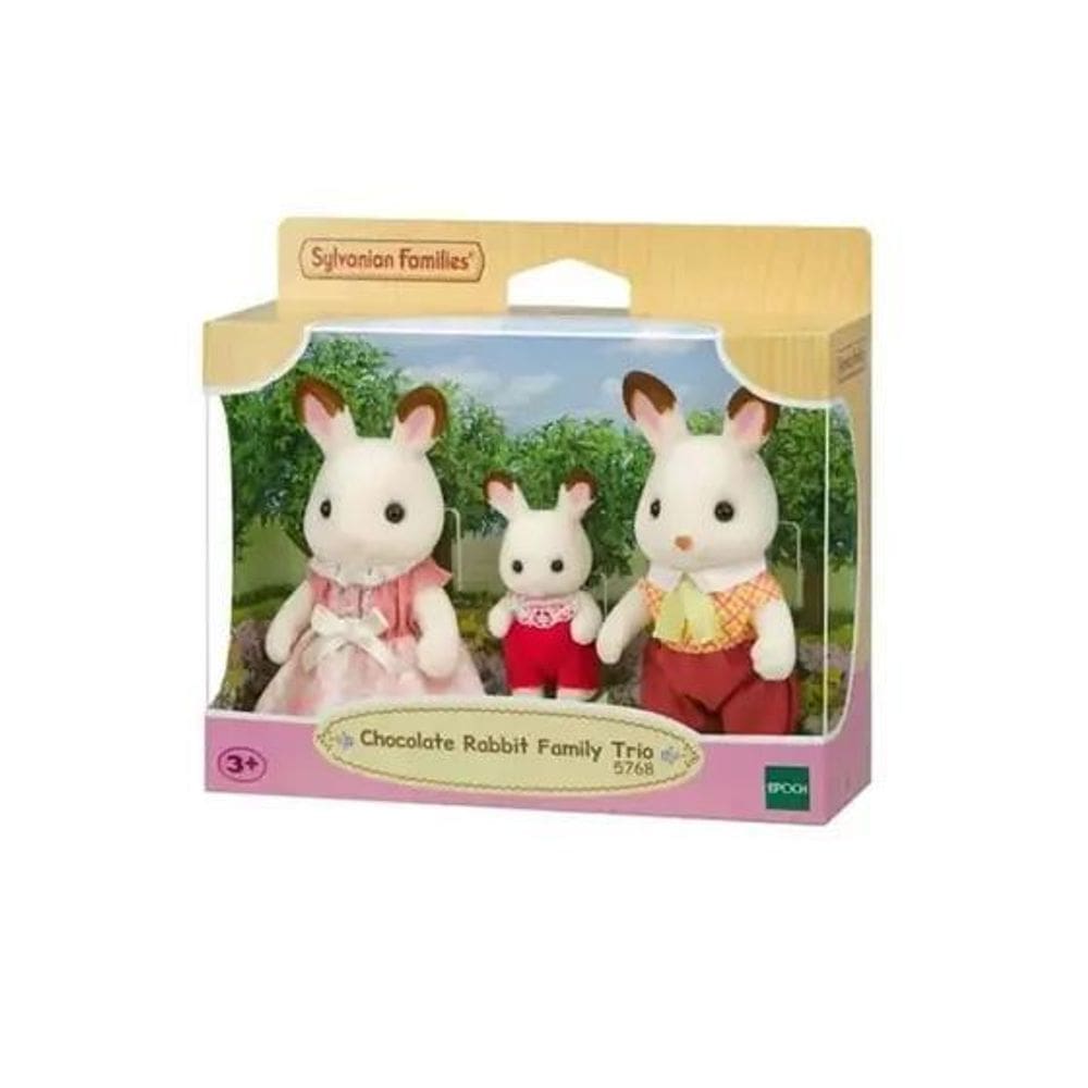 Sylvanian Families Trio Família Dos Coelhos Chocolate 5768